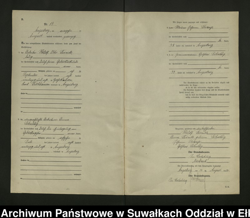 image.from.unit.number "[Heirats - Register (Neben - Register) Standesamt Angerburg einschl. der Bezirke, Gr. Strengeln, Prinowen und Kehlen Kreis Angerburg] No 50 bis 115"