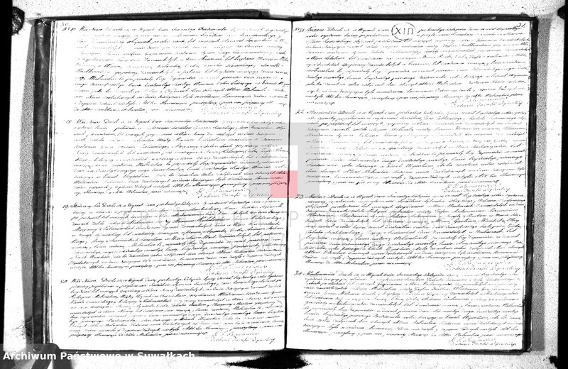 image.from.unit.number "Księga duplikat urodzonych, zaślubionych y umarłych parafii wigierskiey z roku 1830"