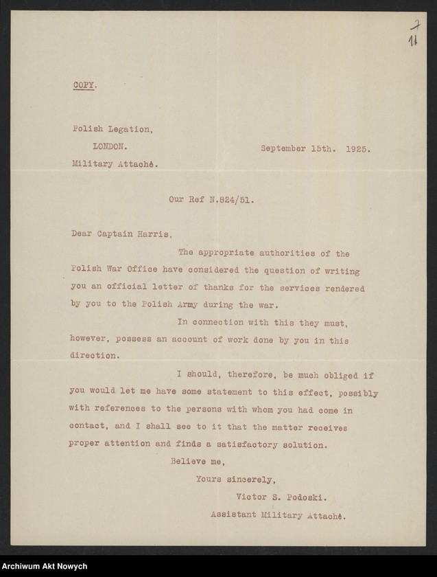 image.from.unit.number "Harris John (major); Załączniki: list Victor