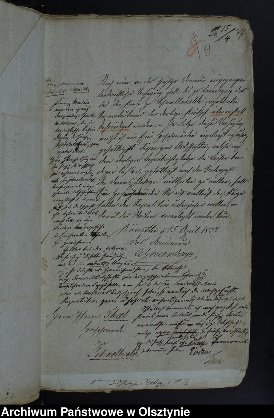 image.from.unit.number "Die Bedachung u. Umzäunung der Schnellwaldschen Kirchen-Pfarr-u. Schulgrundstücke. (1799) 1825-1865"