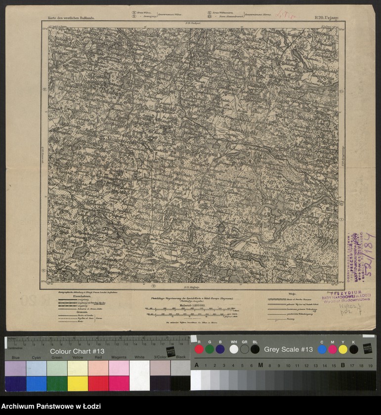 Obraz 1 z jednostki "Karte des westlichen Russlands R 20 Uzjany"