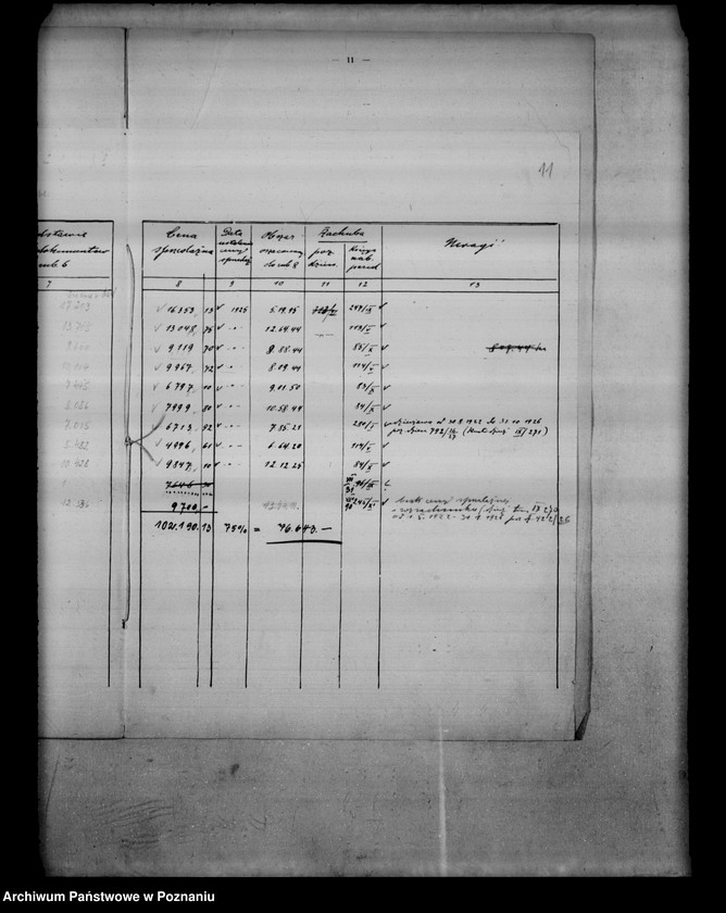 Obraz 15 z jednostki "/Wykaz szacunku przyjęcia dla państwowych nieruchomości ziemskich rozparcelowanych przed 1932/"