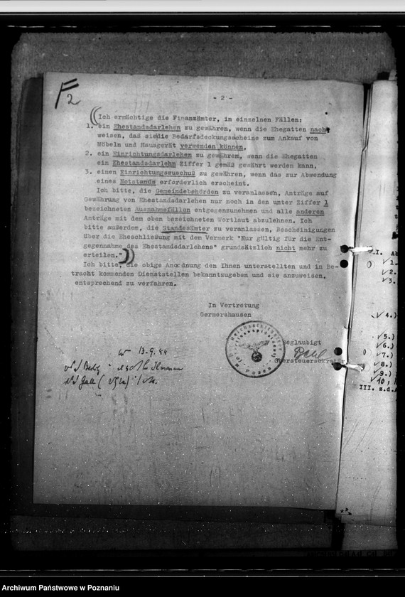 Obraz 6 z jednostki "Ehestandsdarlehen"