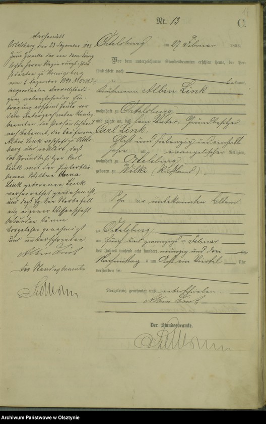 image.from.unit.number "Sterbe-Haupt-Register Nr 1 - 77"