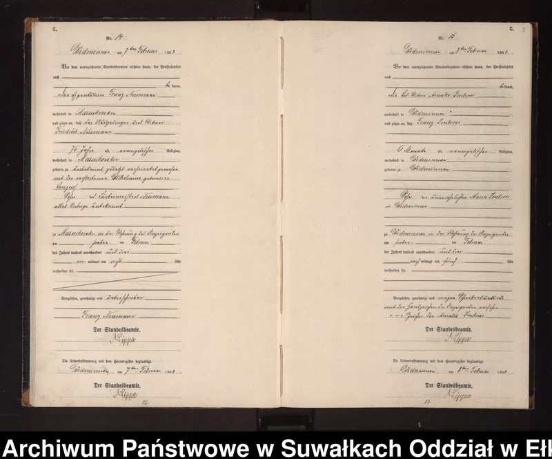 image.from.unit.number "Sterbe-Neben-Register des Preussischen Standes-Amtes Widminnen Kreis Loetzen"