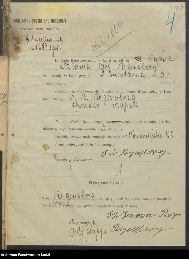 Obraz 12 z jednostki "Szlama Ber Regensberg- sprzedaż czapek"