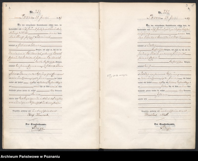 Obraz 8 z jednostki "Księga urodzeń t. II"