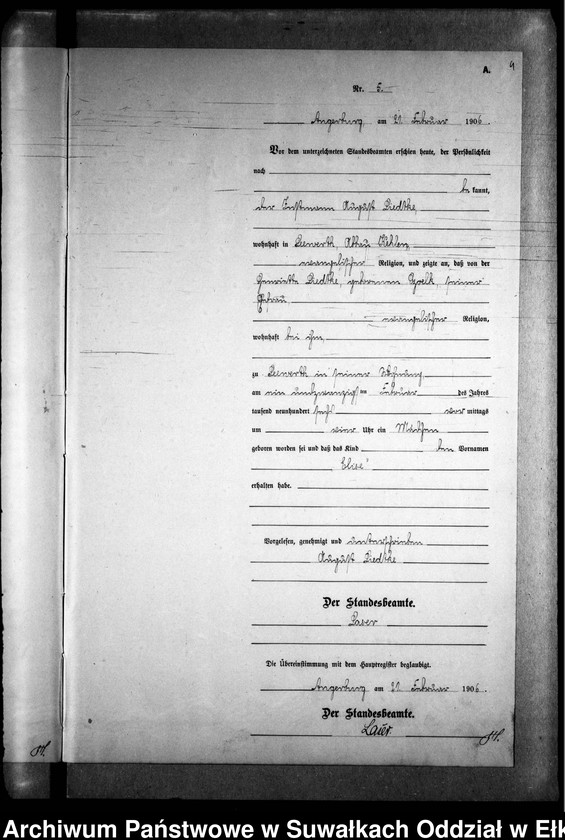 image.from.unit.number "Geburts-Neben-Register des Preussischen Standes-Amtes Kehlen Kreis Angerburg"