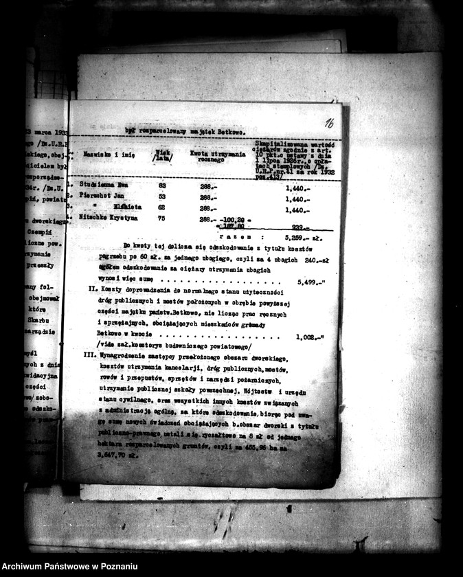 Obraz 20 z jednostki "Rozrachunki z gminą Czempiń odnośnie rozparcelowanego obszaru dworskiego Betkowo"