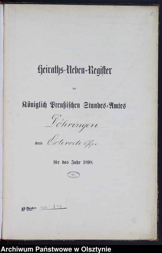 image.from.unit.number "Heiraths-Neben-Register Nr 1 - 20"