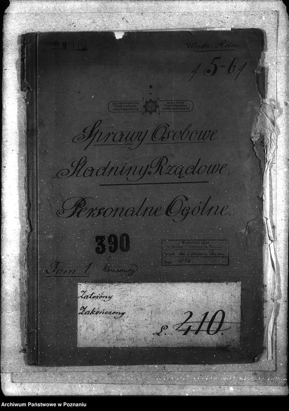 Obraz 4 z jednostki "Sprawy osobowe Stadniny rządowe personalne ogólne"