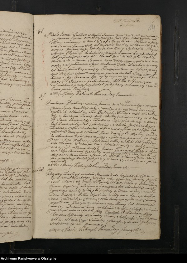image.from.unit.number "Akta Urodzenia, Zeyścia y Małżeństw Gminy Janowskiey Obwodu Przasnyskiego Wojewodztwa Płockiego za Rok 1834"
