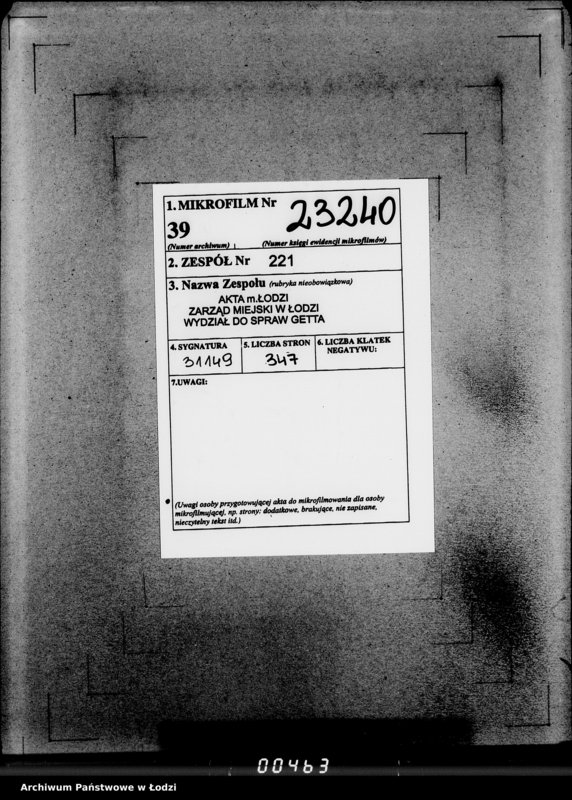 Obraz 2 z jednostki "[Listy przesyłkowe wyrobów dostarczonych z Getta]"