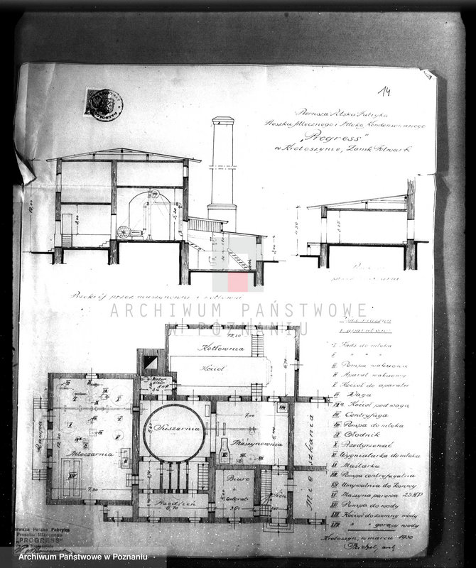 Obraz 19 z jednostki "Zatwierdzenie projektu przemysłowego urządzenia fabryki proszku mlecznego Firmy "Progres" w Krotoszynie"