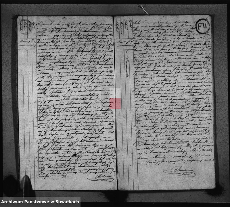 image.from.unit.number "Akta Zaślubionych Gminy Bakałarzewskiey pro 1822-gi"