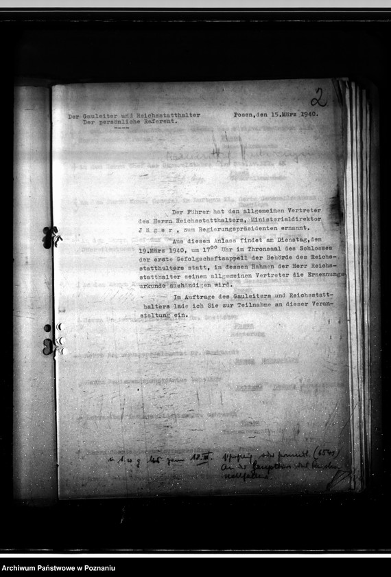 Obraz 6 z jednostki "Uroczystości i apele pracowników w urzędzie namiestnika"