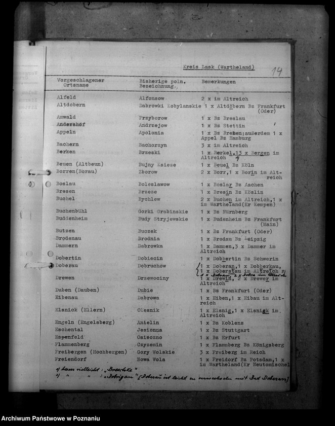 Obraz 18 z jednostki "Ortsnamenänderung - Kreis Lask (Łask)"