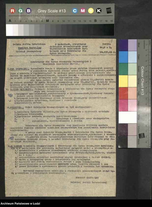 Obraz 2 z jednostki "Instrukcje [Wydziału Przemysłowego] Komitetu Centralnego Polskiej Partii Robotniczej"