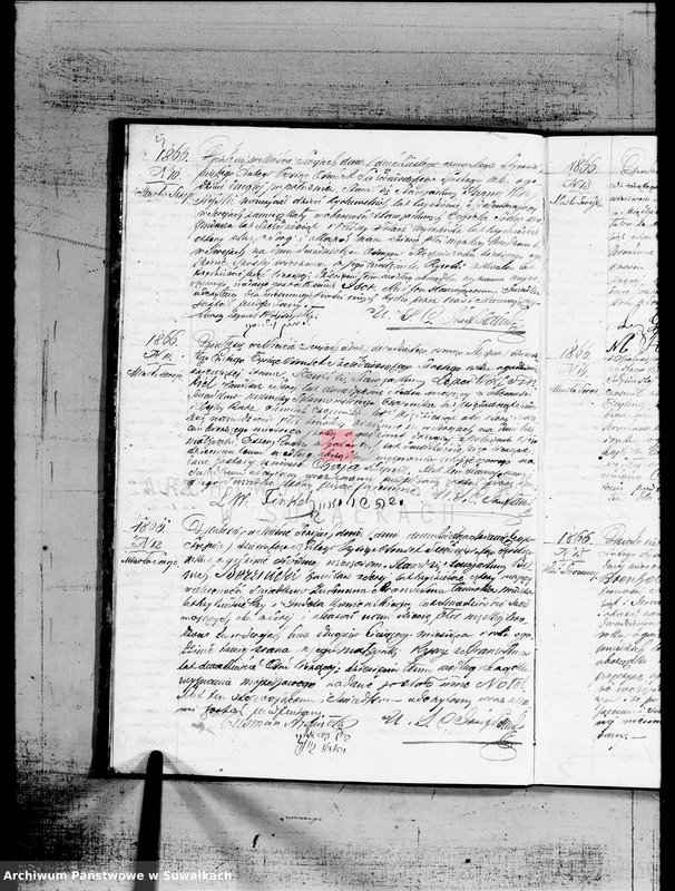 image.from.unit.number "Duplikat akt urodzonych, zaślubionych i zmarłych Starozakonnych w Okręgu Bożniczym Sereje na rok 1866"