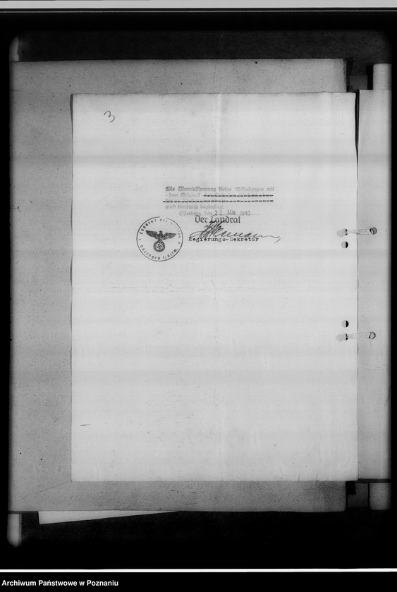Obraz 7 z jednostki "[Korespondencja w sprawach organizacyjnych i obsady personalnej] Gausippenamt Posen [Poznań]"