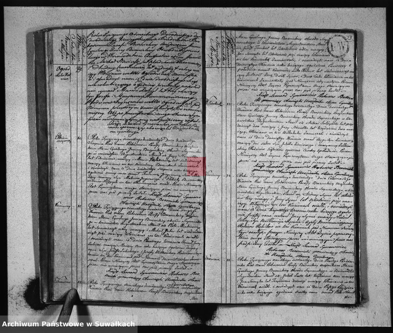 Obraz 18 z jednostki "Akta Zeszłych Gminy Berznickiey od dnia 1-o Stycznia 1820 Roku"