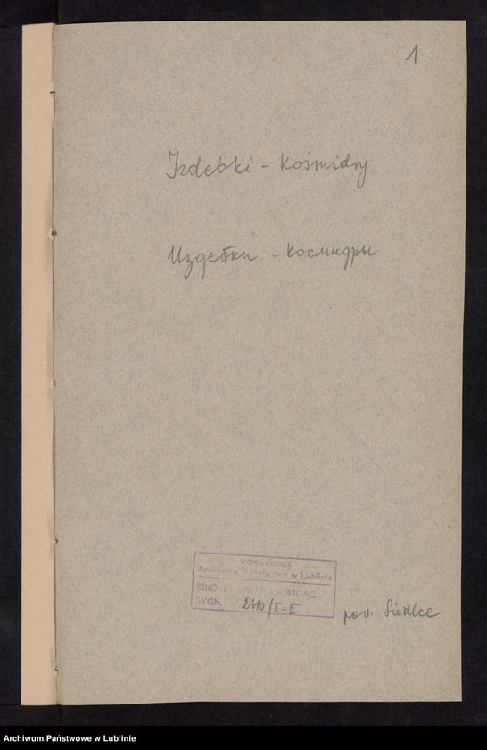 image.from.unit.number "Izdebki - Kośmidry, Gmina: Krzesk, Królowa Niwa"