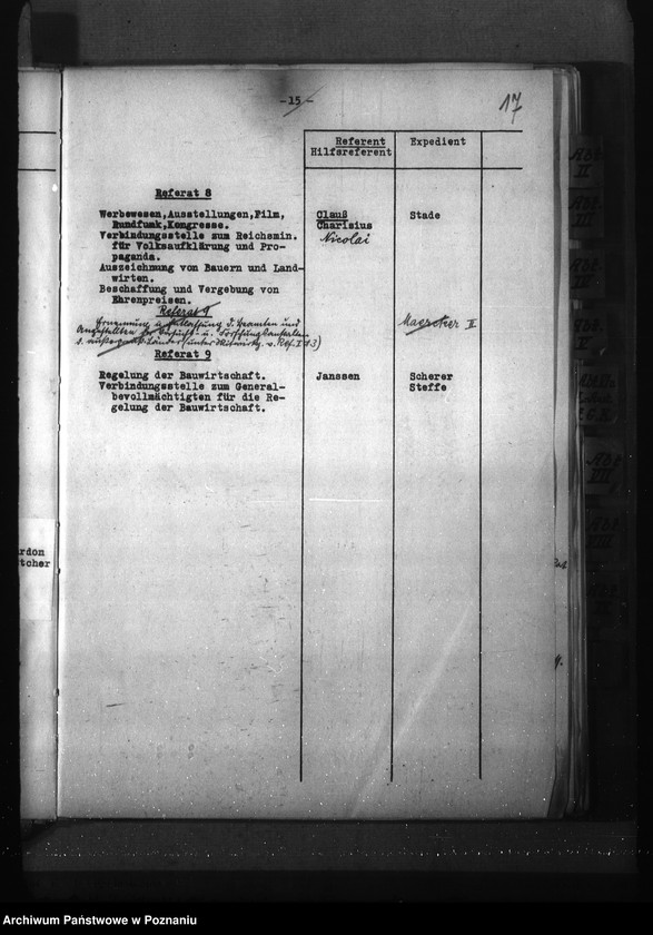 Obraz 20 z jednostki "Geschäftsverteilungsplan des Reichsministerium für Ernährung und Landwirtschaft"