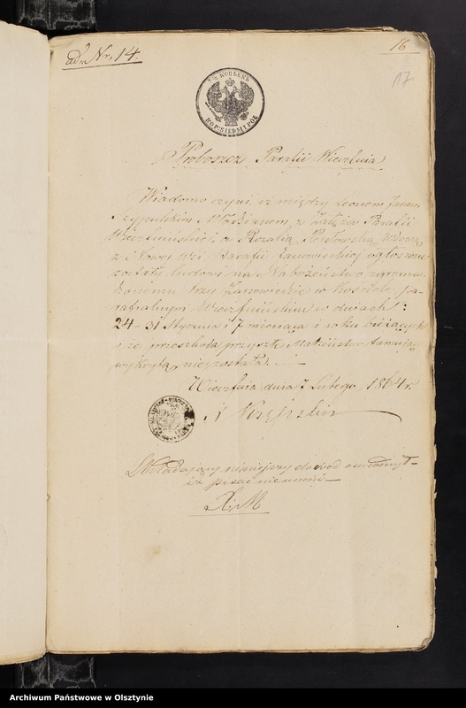 image.from.unit.number "Annexa Ślubów z Parafii Janowiec z roku 1864-go"
