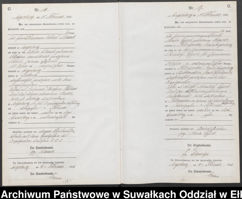 image.from.unit.number "Sterbe-Neben-Register des Preussischen Standes-Amtes Angerburg Kreis Angerburg"