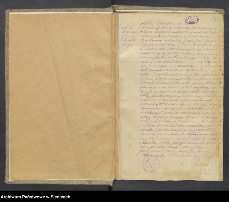 image.from.unit.number "Unikat aktów małżeństw Parafii Nieciecz od 1919 roku do 1937 roku do nr 29"