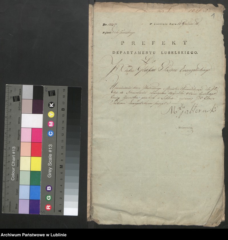 Obraz z jednostki "Alegaty do księgi urodzeń, zapowiedzi, małżeństw i zgonów z 1811 r."