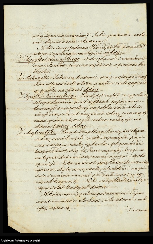 Obraz 10 z jednostki "O službe učitelja Gotliba Tirlinga"