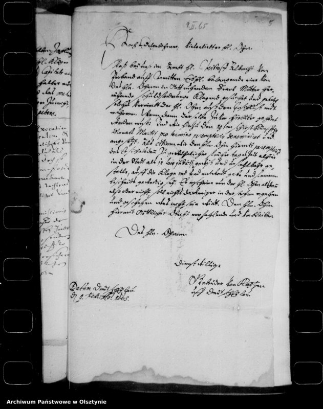 image.from.unit.number "Klag-Libell in puncto debiti liquidissimi Hn. X-ph Albr. von Perband auff Kewitten contra Sätliche Erben des Hans Wolff von der Ölschnitz auf Fredenau"