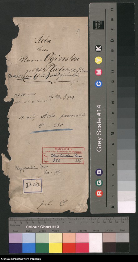 Obraz 4 z jednostki "A. betr. Viktor von Oginski und seine Gemahlin Maria geboren Gräfin Plater"