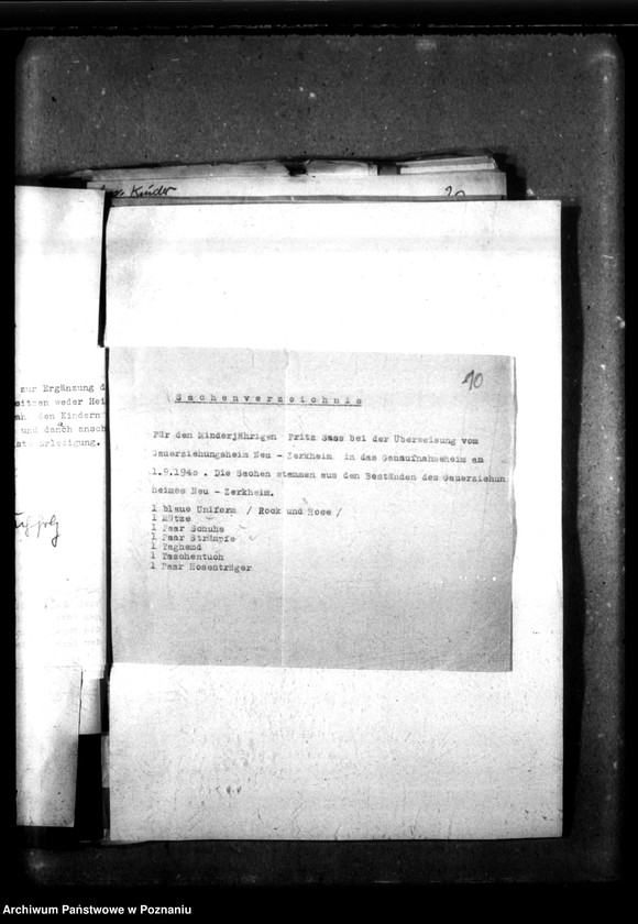 Obraz 14 z jednostki "Ehemalige Heimkinder von 1941 bis 30 V 1942, S-Z. [Przyjęcia i przekazania dzieci, litera S-Z]."