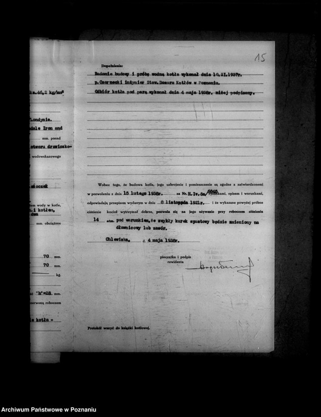 Obraz 20 z jednostki "Z. Niegolewski Chlewiska powiat szamotulski gospodarstwo rolne Z. Niegolewskiego nr woj. kotła 6845-"