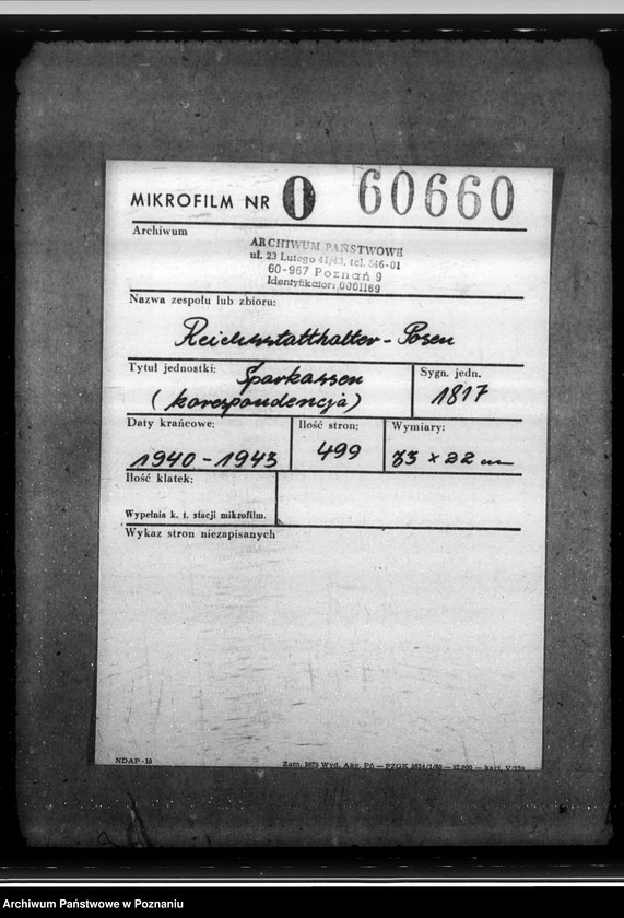 image.from.unit.number "Sparkassen - korespondencja"