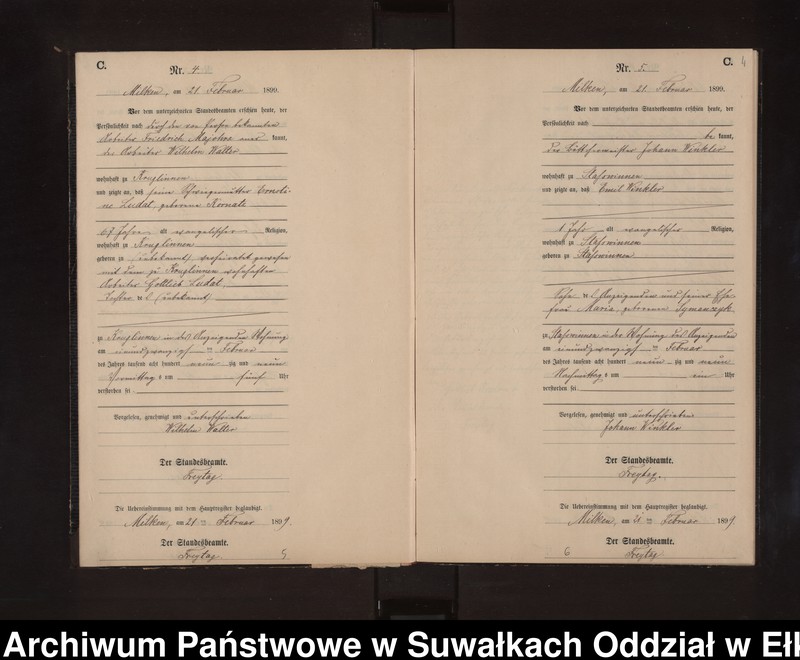 image.from.unit.number "Sterbe-Neben-Register des Preussischen Standes-Amtes Stasswinnen Kreis Lötzen"