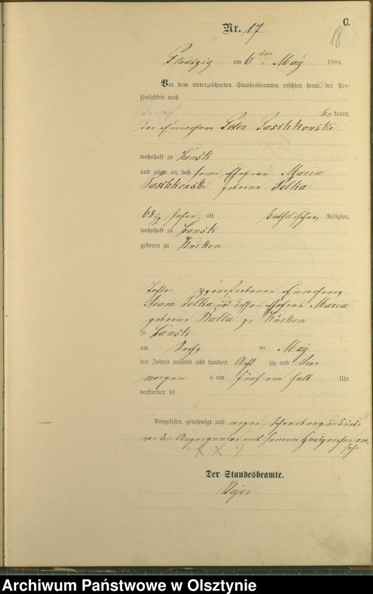 image.from.unit.number "Sterbe-Haupt-Register Nr 1 - 37"