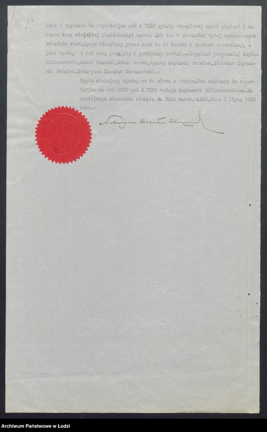 Obraz 15 z jednostki "Józef Psarski i S-ka- zakład ogrodniczy"