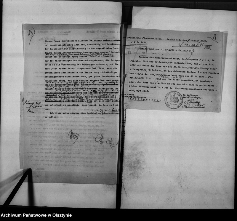 image.from.unit.number "Personal-Akten für den Rechnungsrat Penz [Richard]"