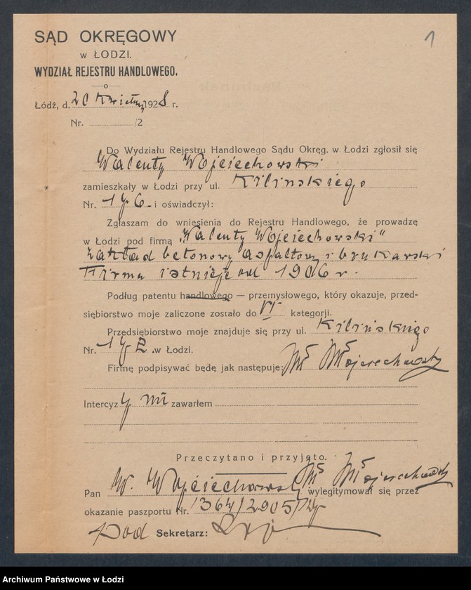 Obraz 3 z jednostki "Walenty Wojciechowski – zakład betonowy, asfaltowy, brukarski"