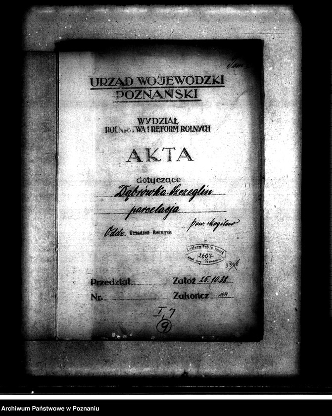 Obraz 4 z jednostki "Majątek Dąbrówka-Szczeglin powiatu mogileńskiego parcelacja"