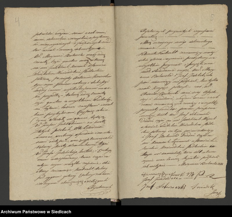 Obraz 6 z jednostki "Księga II Rok 1822 akta niehipoteczne Adama Chojnackiego Rejenta [Akta notarialne od nr 1 do nr 312]"