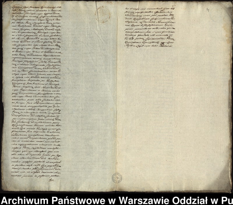 image.from.unit.number "Ekstrakt z ks. gr. płockich manifestacji konwentu z 1706 r., stwierdzającej, że wszystkie dokumenty znajdujące się w klasztorze płockim spłonęły 9 grudnia 1705 r. spalone przez wojska moskiewskie"