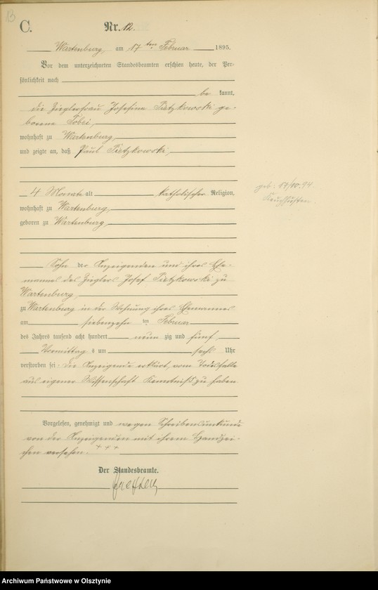 image.from.unit.number "Sterbe-Haupt-Register Nr 1 - 129"