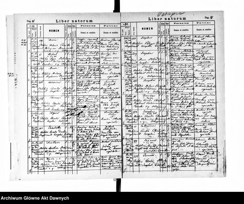 image.from.unit.number "Parafia: Grzymałów. Dekanat: Skałat. Księga metrykalna urodzeń dla wsi Ostapie*."