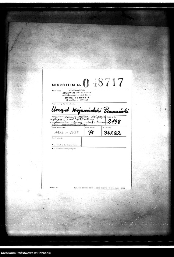 Obraz 2 z jednostki "Sprawy ogólne dotyczące wyłączeń z art.. 4 i 5 ustawy o wykonaniu reformy rolnej z terenu powiatu inowrocławskiego"