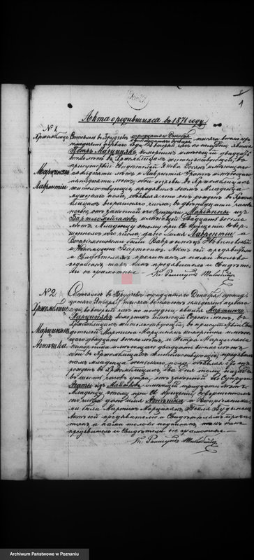 Obraz 3 z jednostki "Księga urodzeń, małżeństw i zgonów"