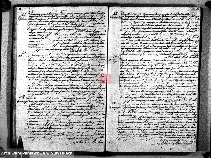 image.from.unit.number "Duplikat Akt Urodzonych, Zaślubionych i Umarłych Parafii Krasnopolskiej 1849 roku."